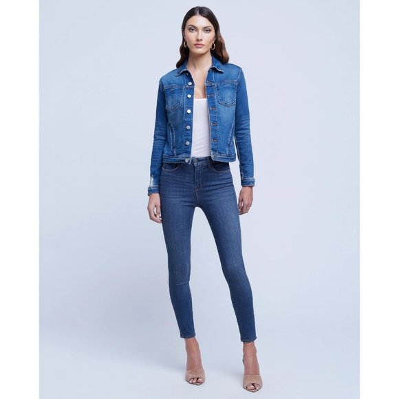 L'AGENCE Celine Jacket Authentique Distressed Size XS - Picture 2 of 14